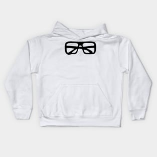 Black Glasses Kids Hoodie